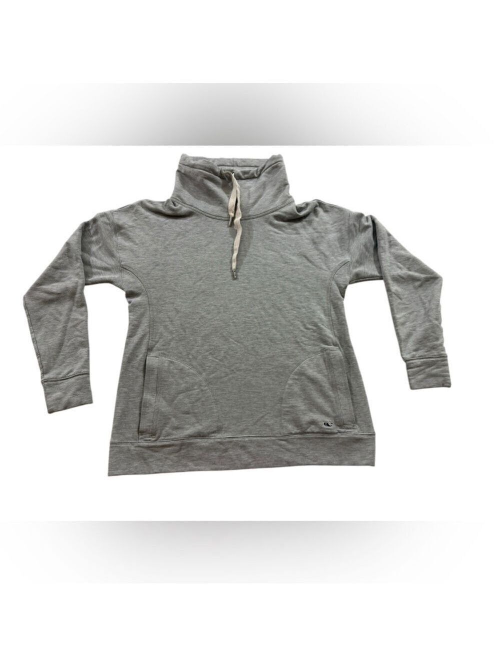 Vineyard Vines Gray Mock Neck Pullover Sweatshirt Sz S Comfy
